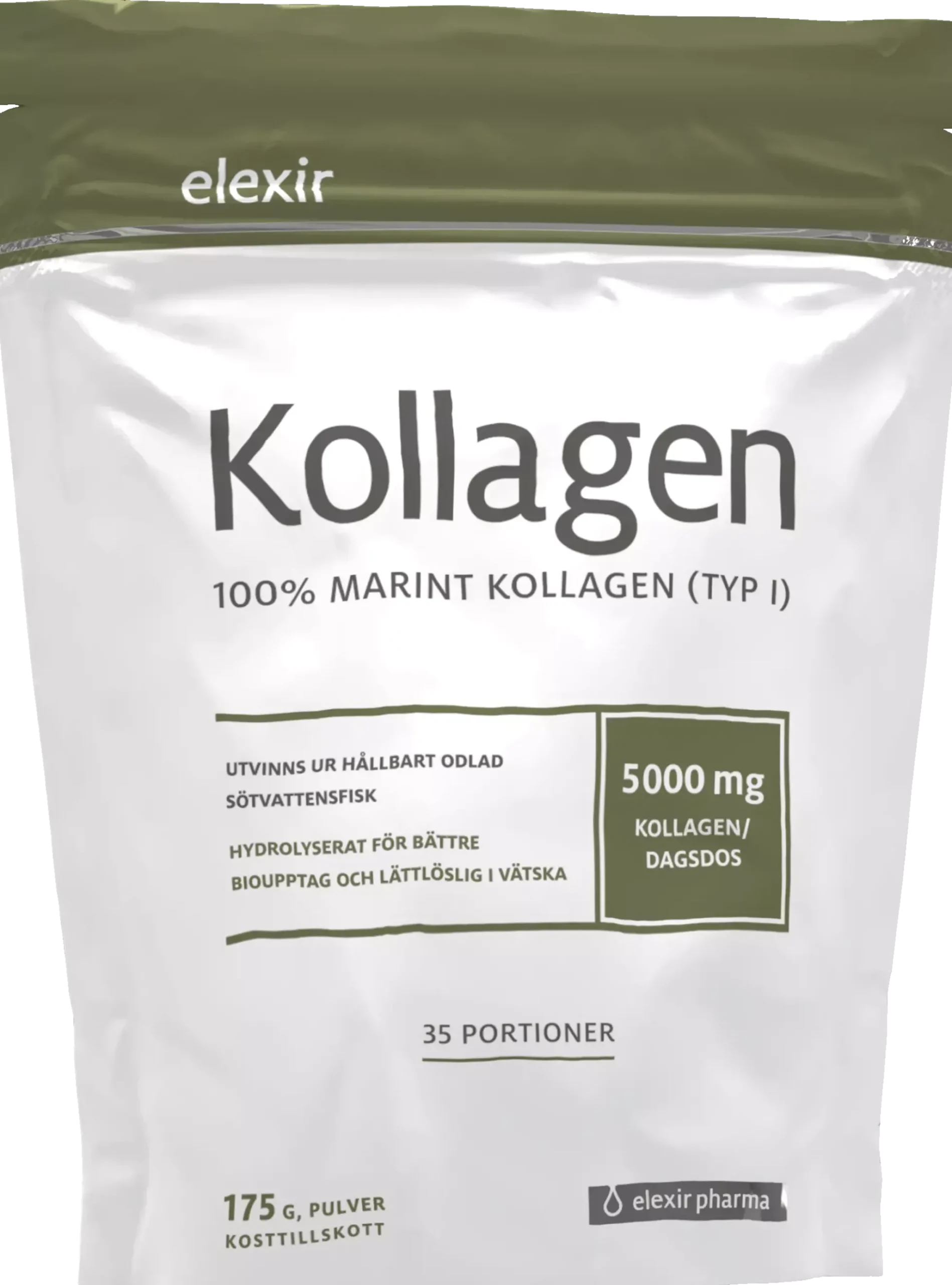 Elexir Pharma Kollagen 100% Marint 175 g