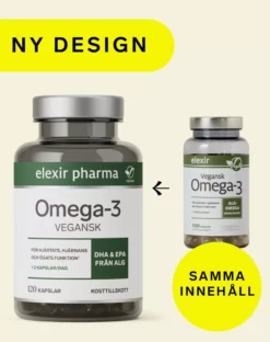 Elexir Pharma Omega3 Vegansk 120 st