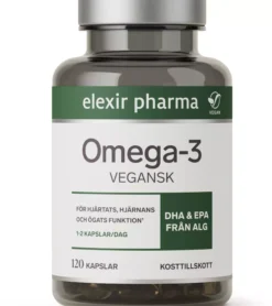Elexir Pharma Omega3 Vegansk 120 st