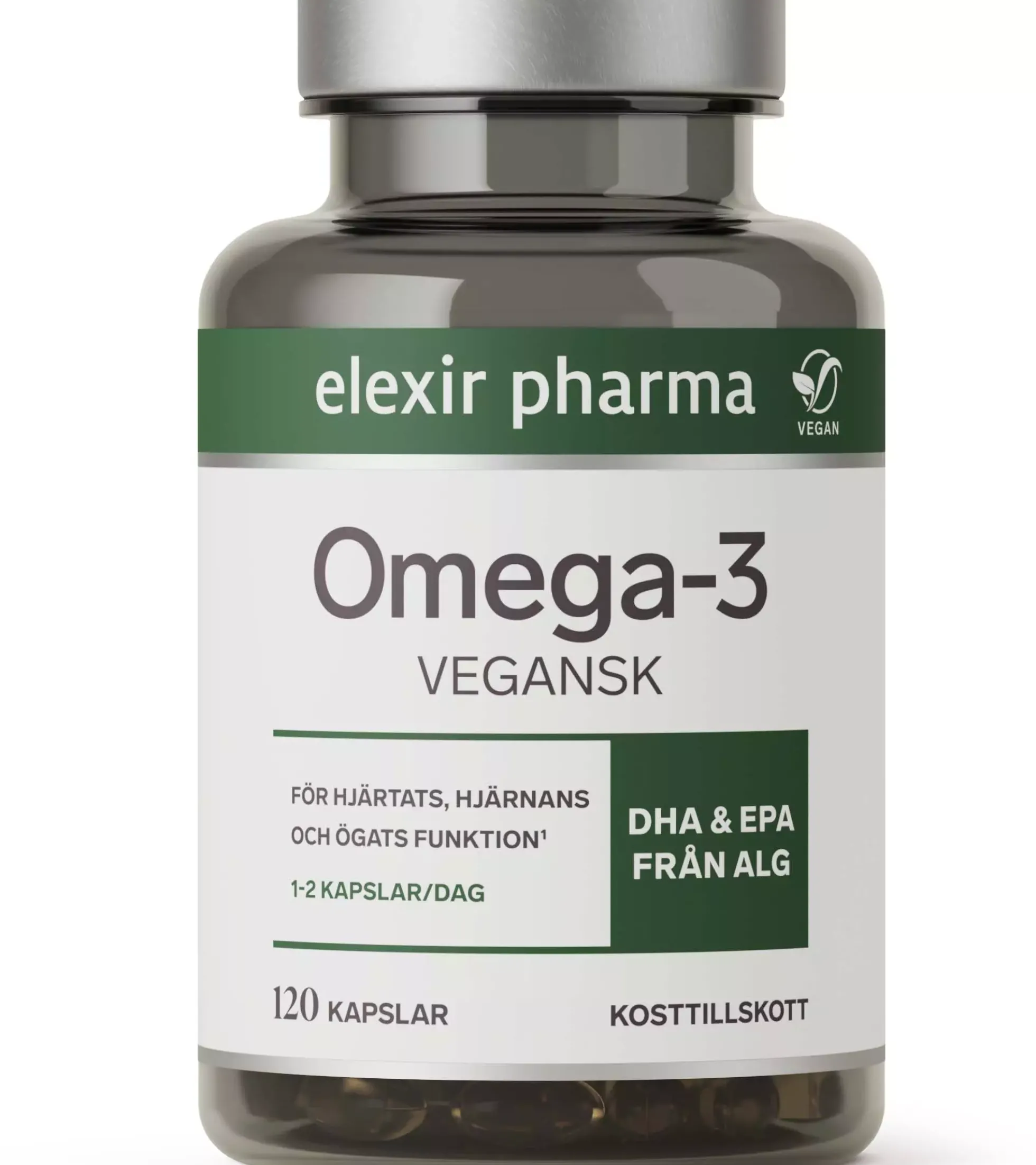 Elexir Pharma Omega3 Vegansk 120 st