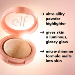 e.l.f. Glow Silky Powder Highlighter Flamingold