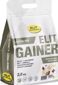 Elit Nutrition ELIT Gainer - lactose free Banana Chocolate 2000 g