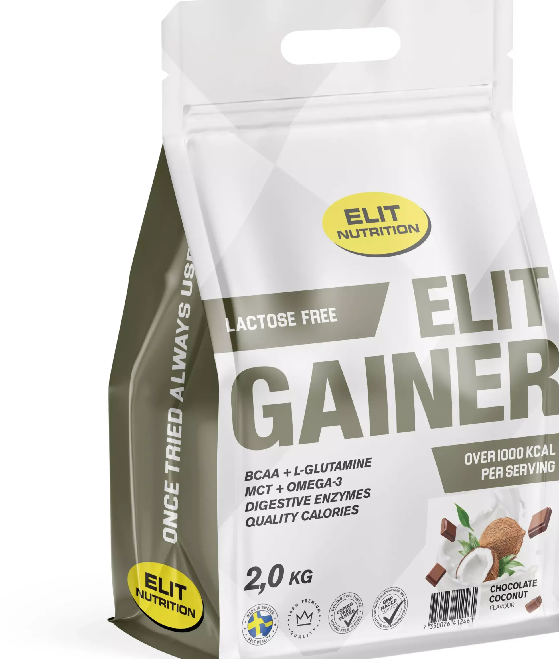 Elit Nutrition ELIT GAINER - Lactose free Chocolate Coconut 2000 g