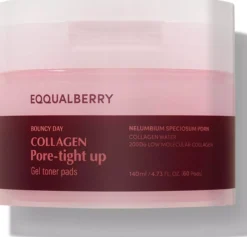 Eqqualberry Collagen Pore-Tight Up Gel Toner Pads 140 ml