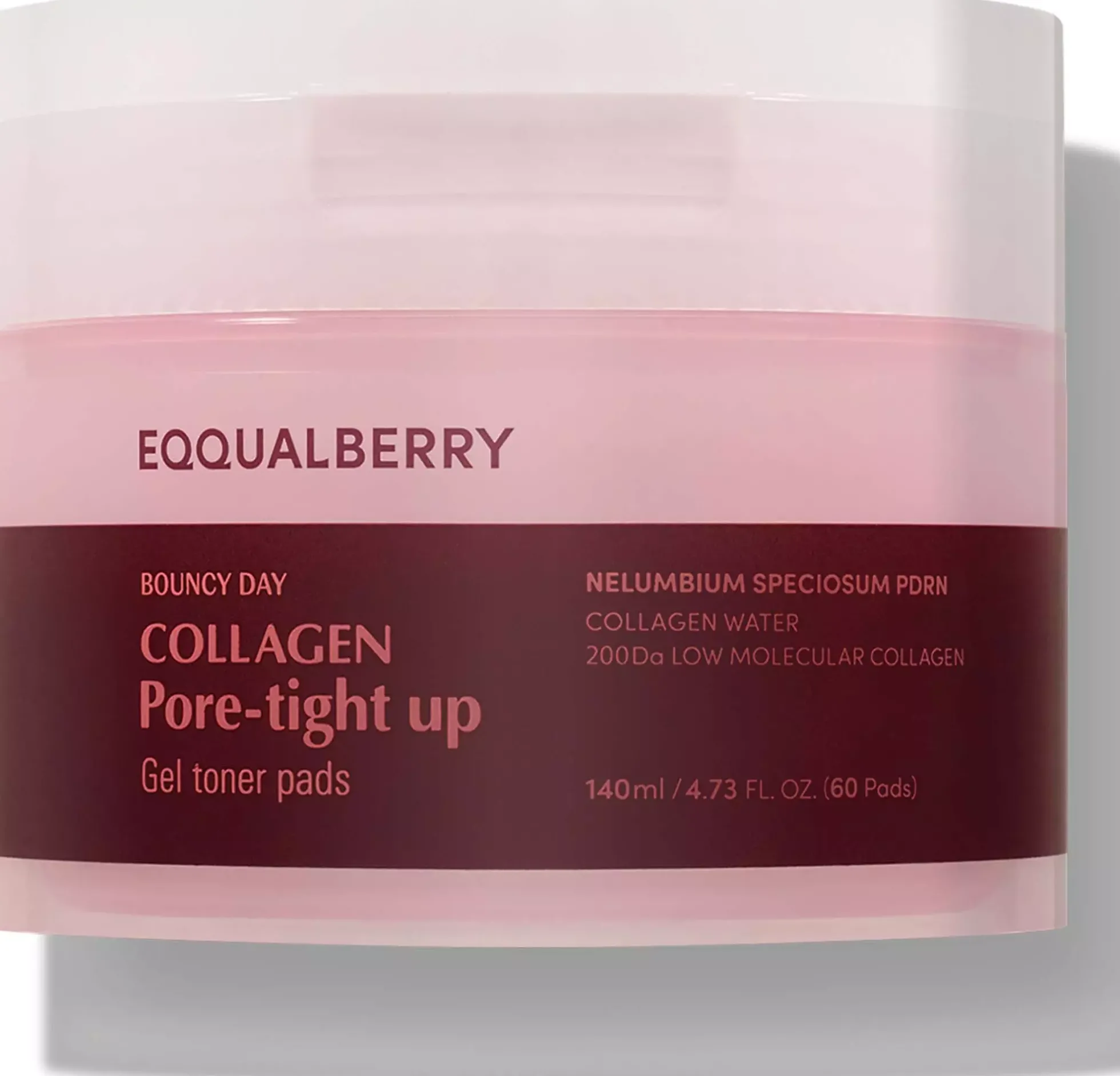 Eqqualberry Collagen Pore-Tight Up Gel Toner Pads 140 ml