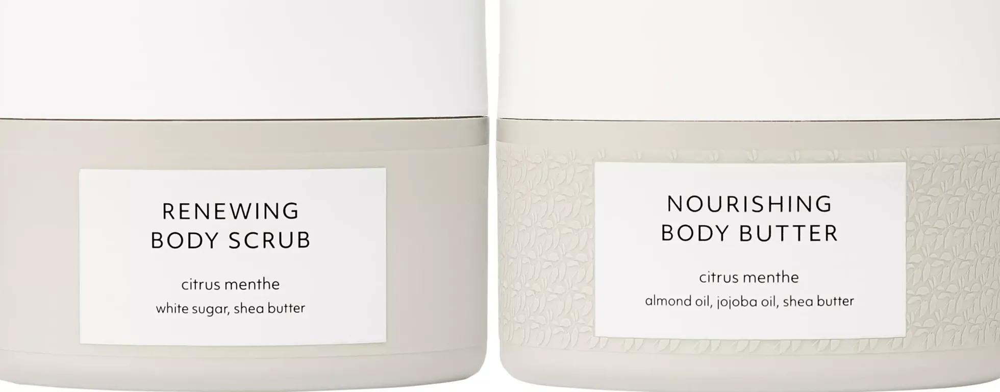 Estelle&Thild Organic BeautyCitrus Menthe Renewing Body Scrub 200 ml & Nourishing Body Butter 200 ml