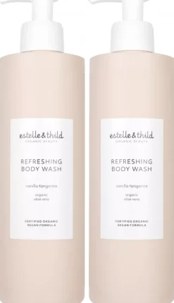Estelle&Thild Organic BeautyVanilla Tangerine Refreshing Body Wash 2 x 400 ml