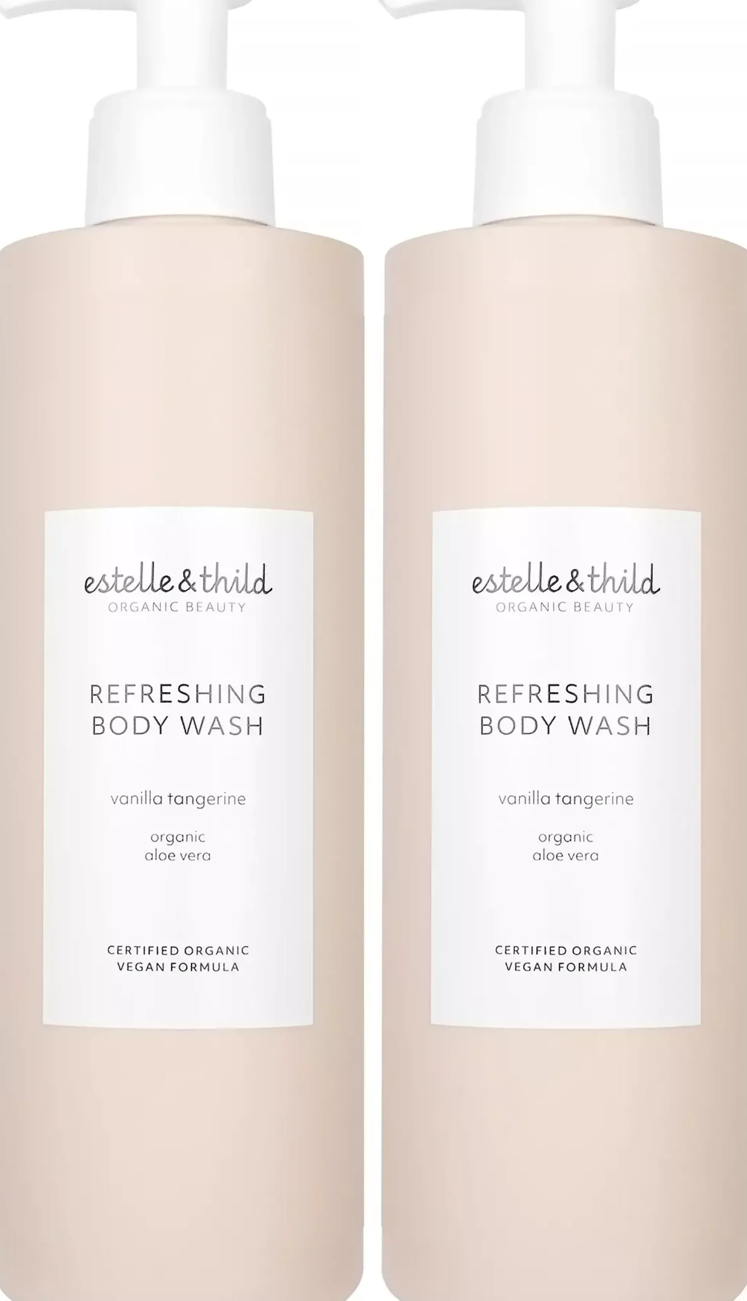 Estelle&Thild Organic BeautyVanilla Tangerine Refreshing Body Wash 2 x 400 ml