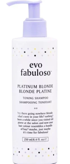 EvoFabuloso Platinum Blonde Toning Shampoo 250 ml