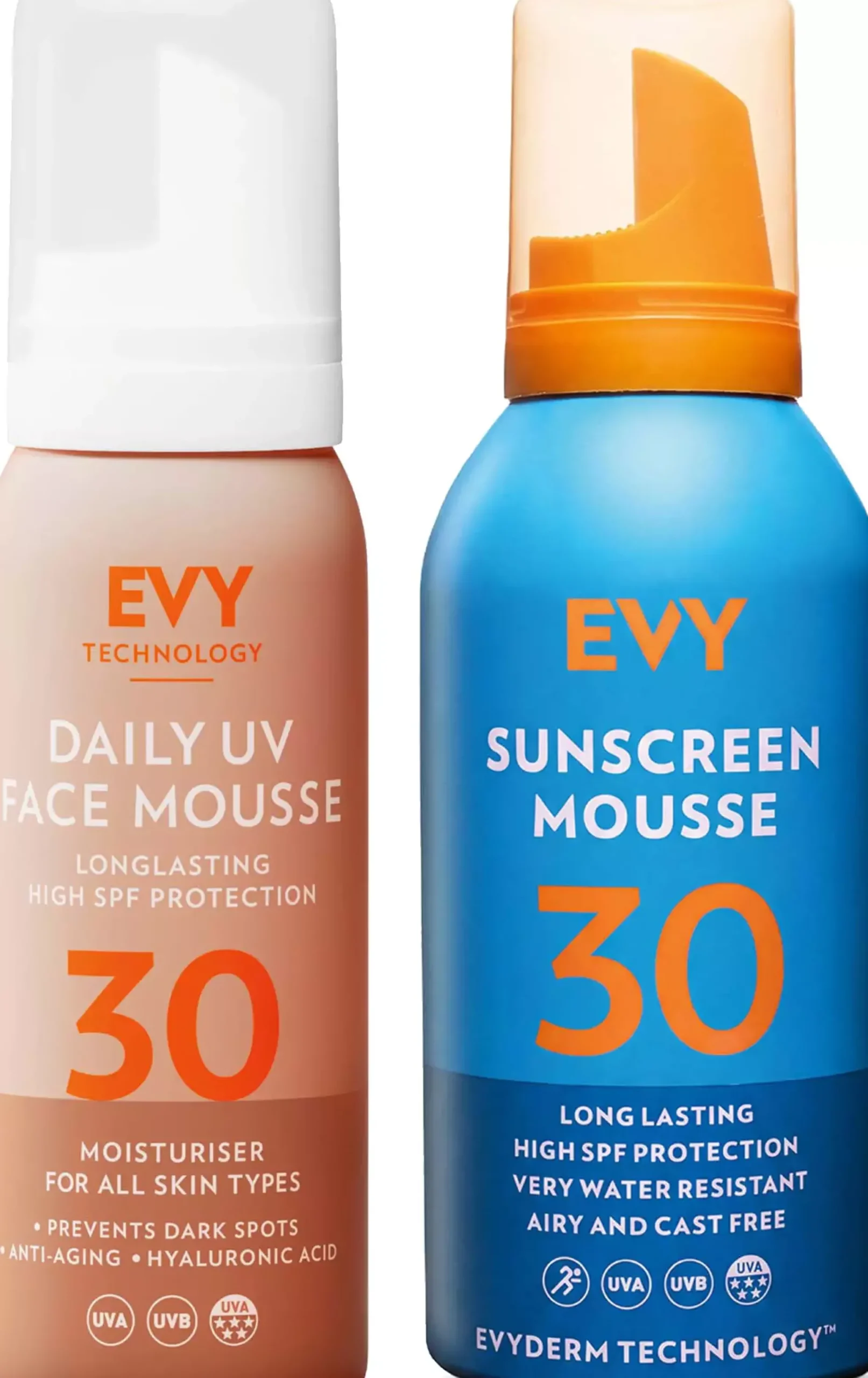 EVY Face & Body SPF30 Bundle Face Mousse 75 ml & Body Mousse 150 ml