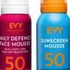 EVY Face & Body SPF50 Bundle Face Mousse 75 ml & Body Mousse 100 ml