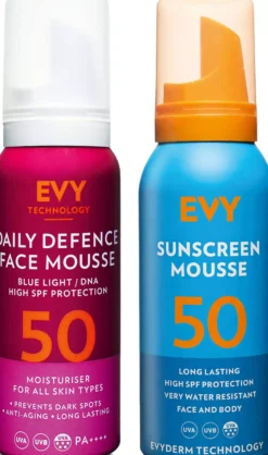 EVY Face & Body SPF50 Bundle Face Mousse 75 ml & Body Mousse 100 ml