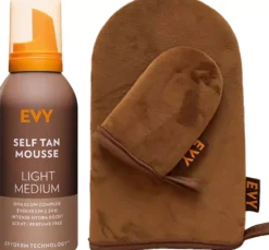 EVY Self Tan Bundle Mousse Light/Medium 150 ml & Self Tan Glove