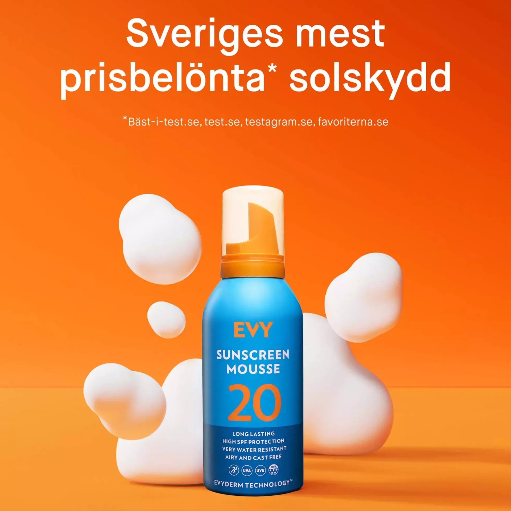 EVY Sunscreen mousse spf 20 150 ml
