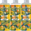 Faith in Nature Bundle Grapefruit & Orange Shampoo 400 ml & Conditioner 400 ml & Body Wash 400 ml