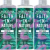Faith in Nature Bundle Lavender & Geranium Shampoo 400 ml & Conditioner 400 ml & Body Wash 400 ml