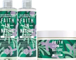 Faith in Nature Bundle Rosemary Shampoo 400 ml & Conditioner 400 ml & Hair Mask 300 ml