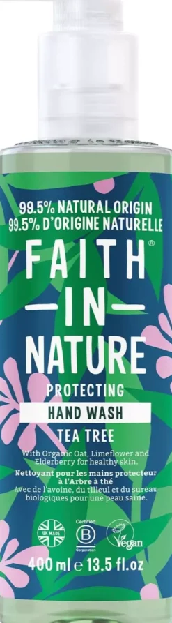 Faith in Nature Hand Wash Tea Tree 400 ml