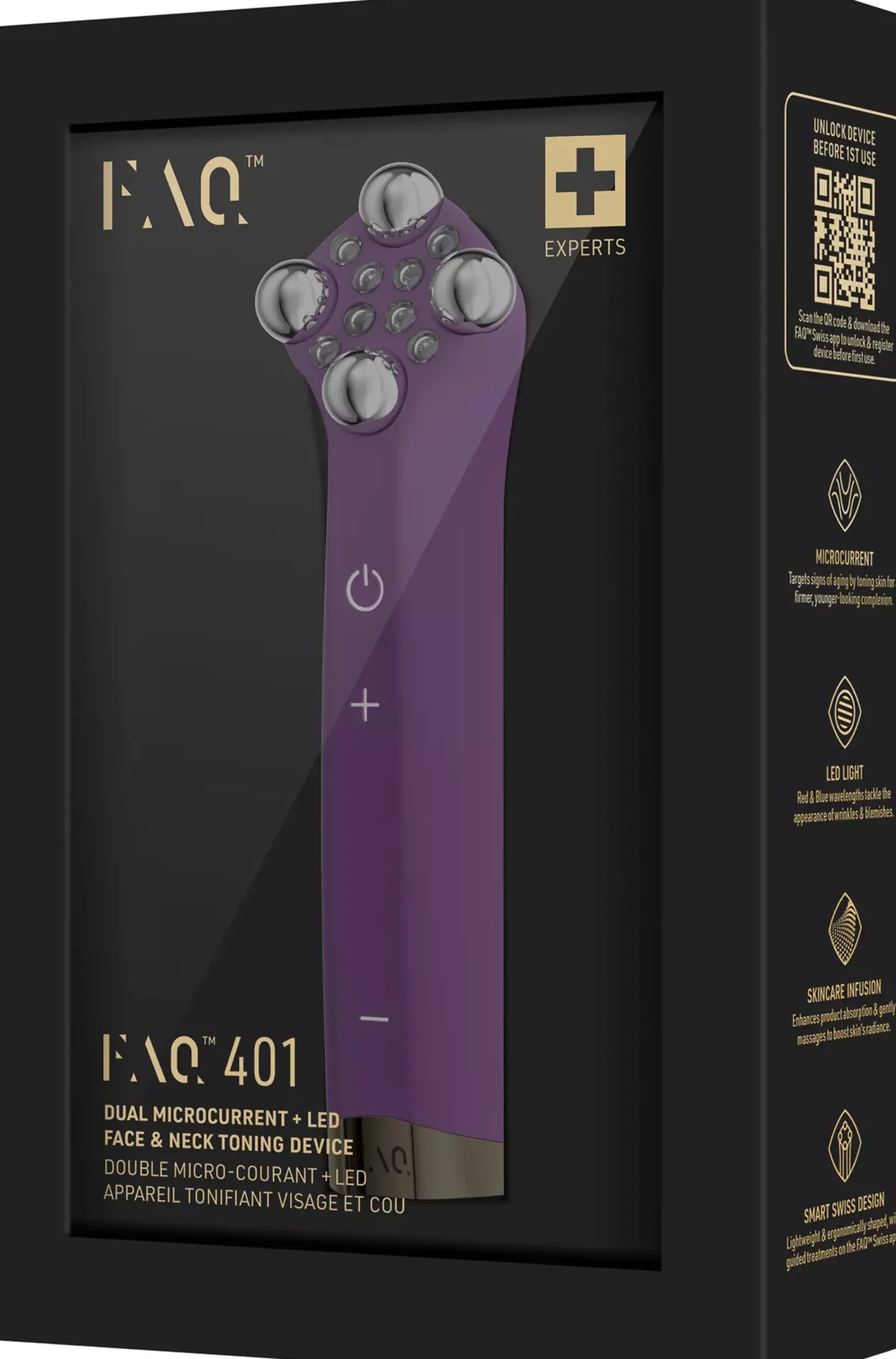 FAQ Swiss FAQ™ 401 Dual Microcurrent Red LED Toning Device