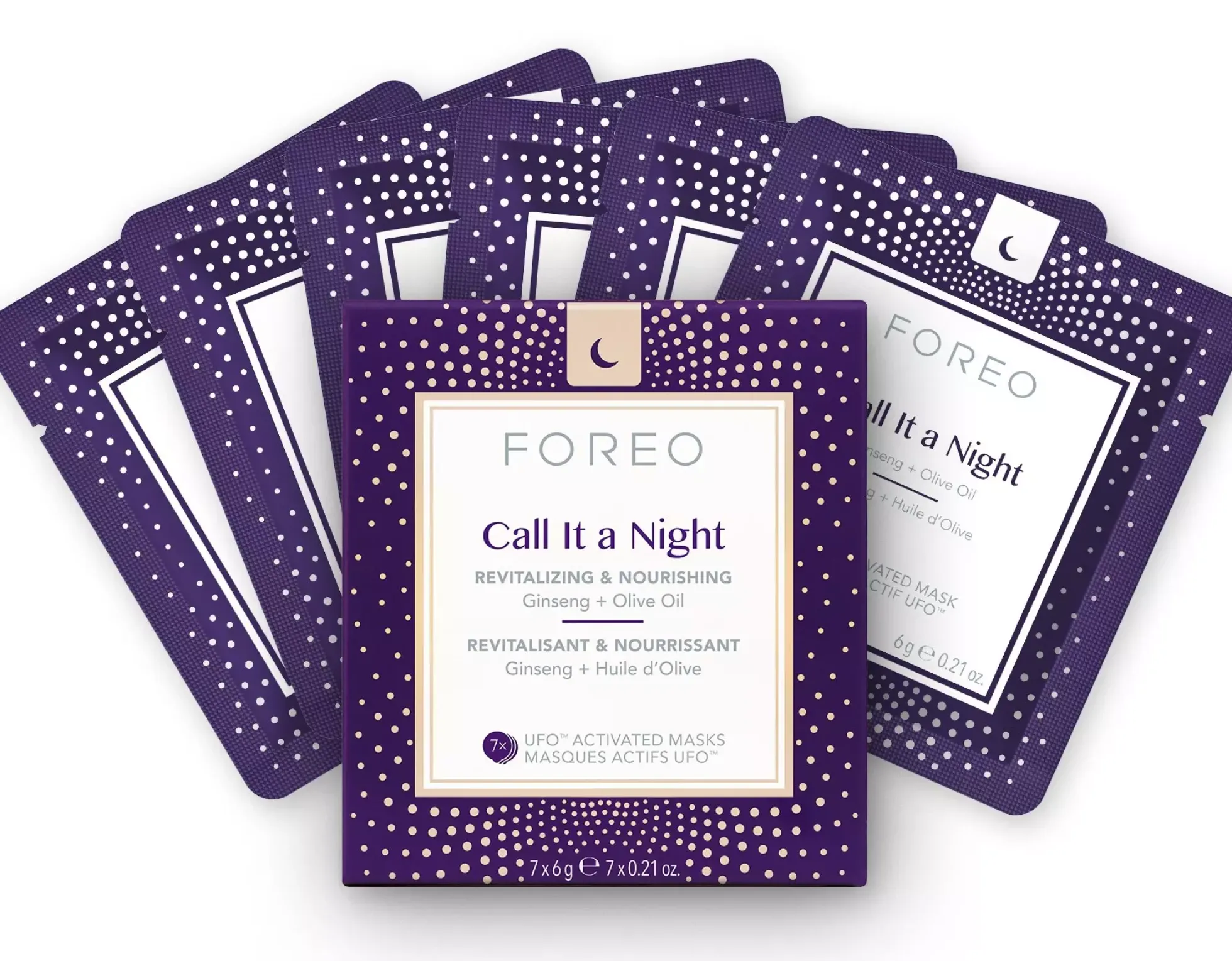FOREO Call It a Night UFO™-mask 7 pcs