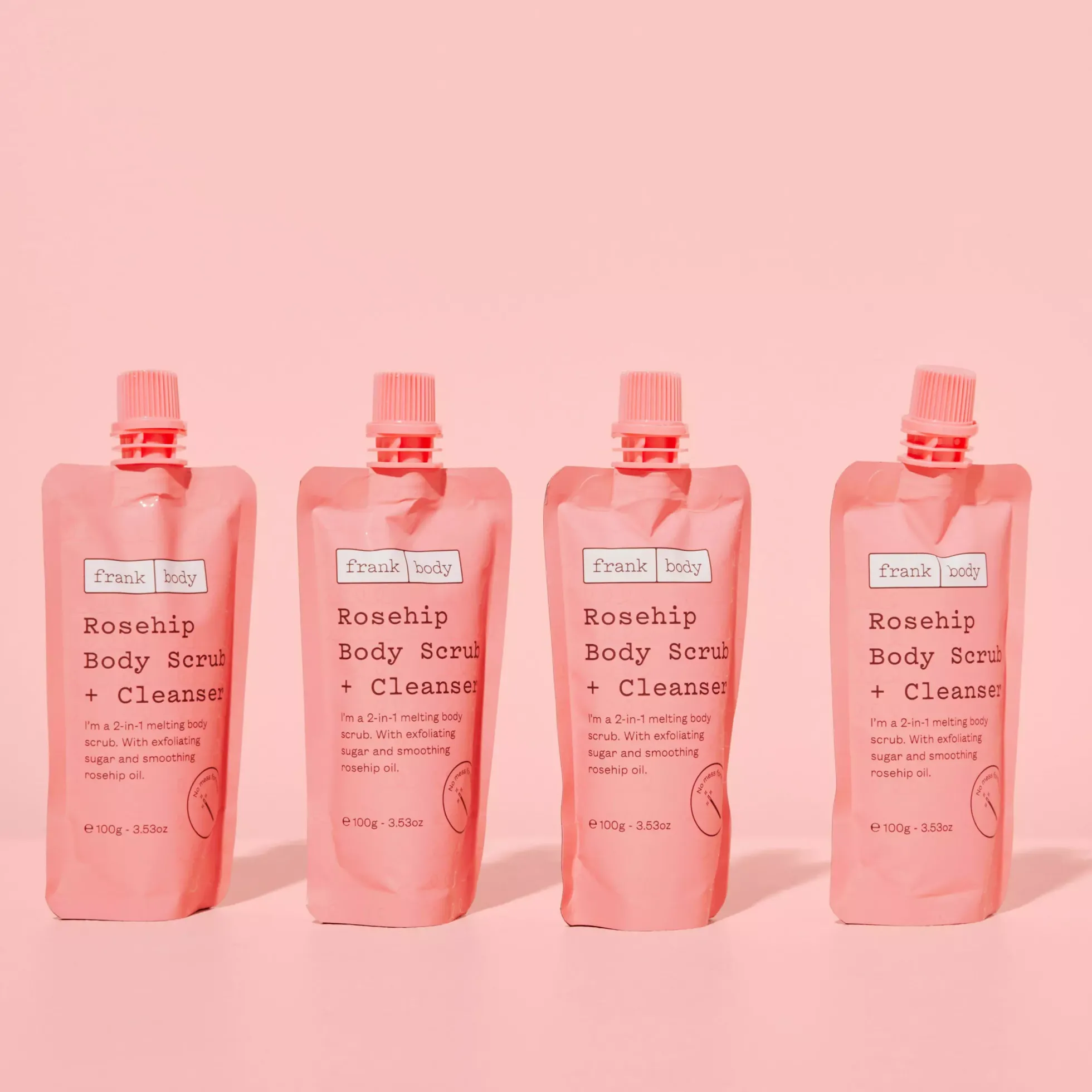 Frank Body Rosehip Body Scrub + Cleanser 100 g