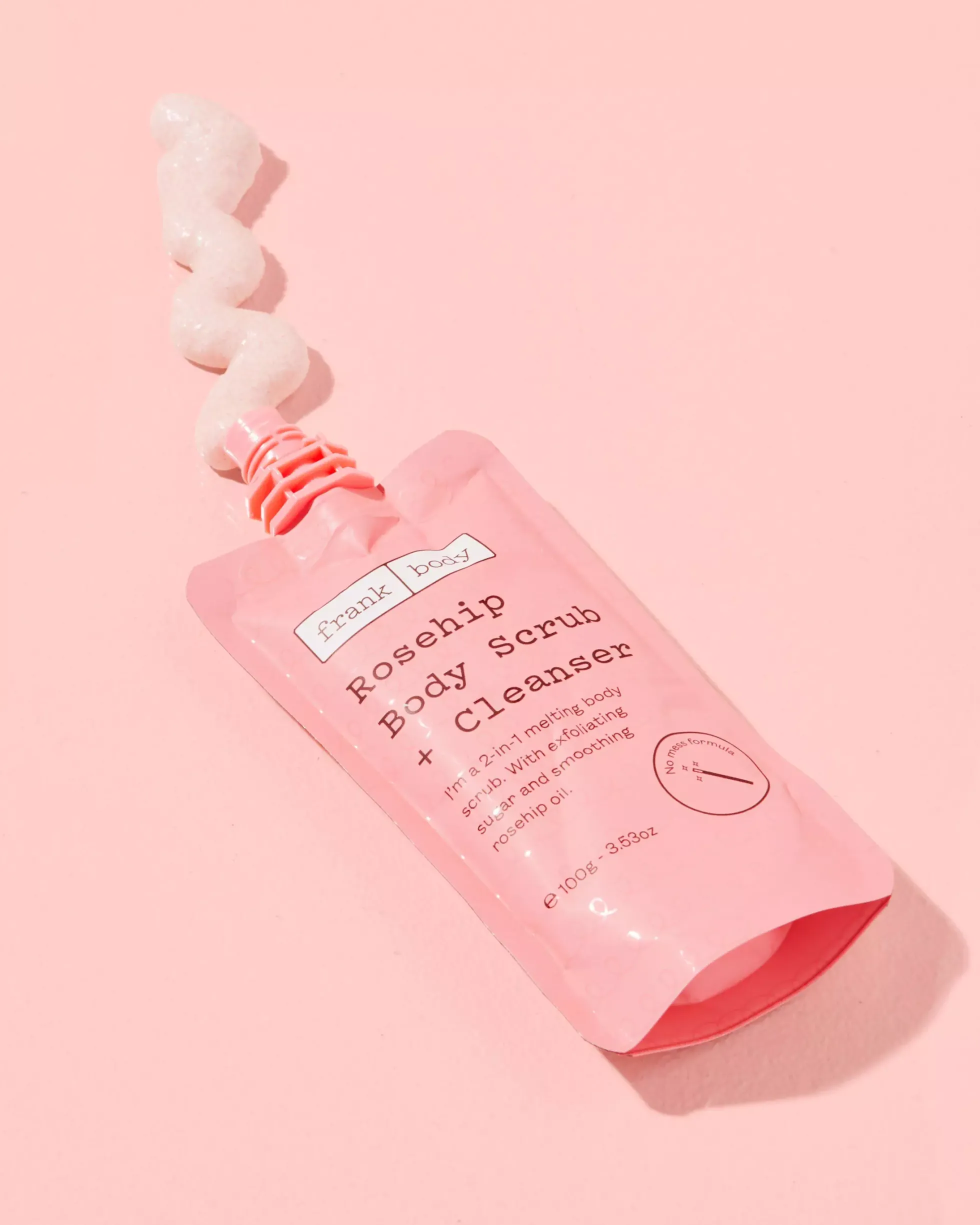 Frank Body Rosehip Body Scrub + Cleanser 100 g