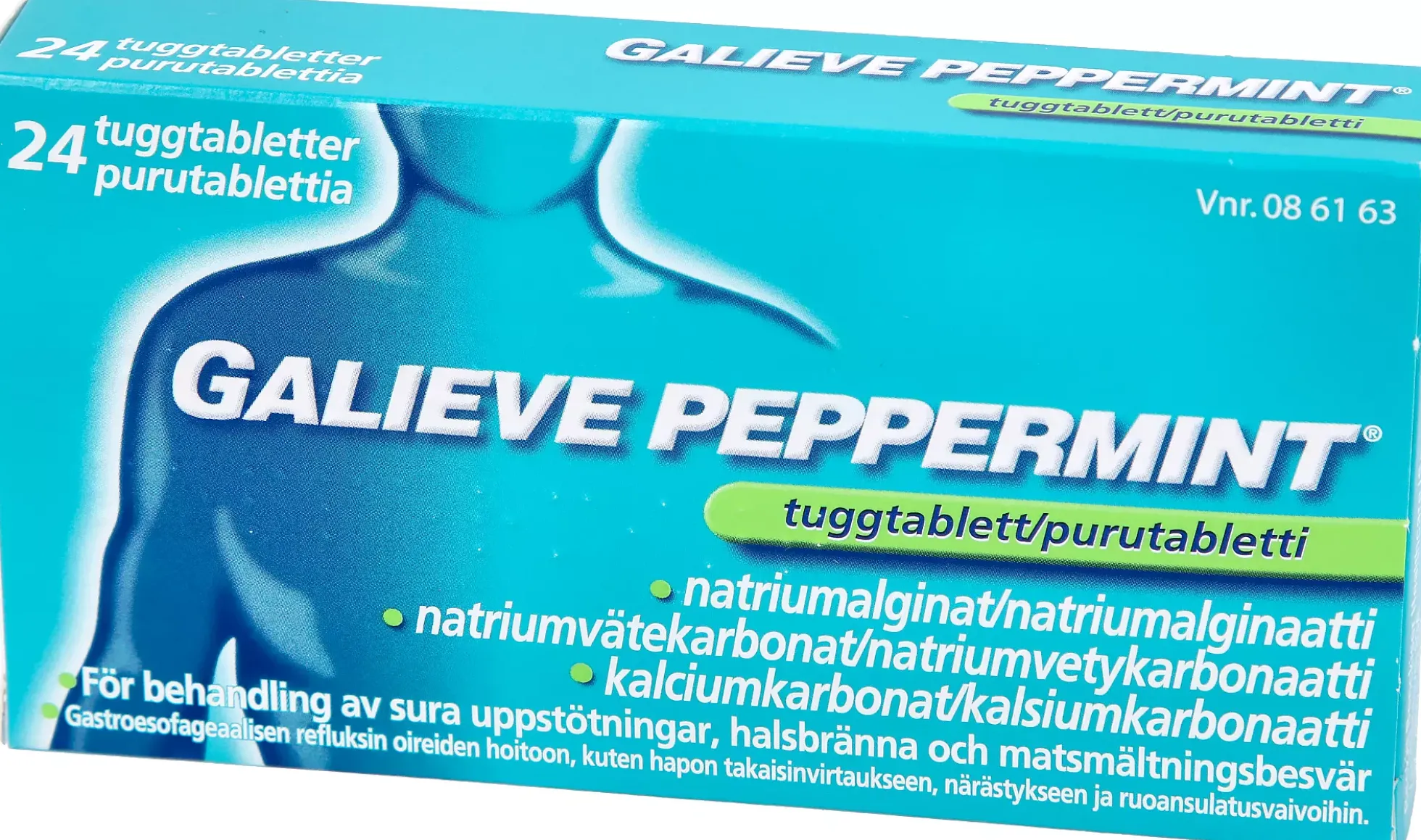 GALIEVE Peppermint tuggtablett 24 st