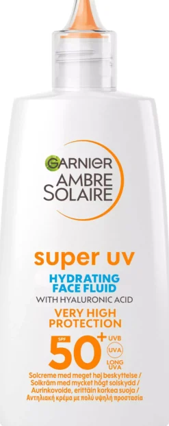 GarnierAmbre Solaire Super UV Hyaluronic Acid Hydrating Fluid SPF50+ for Normal Skin 40 ml