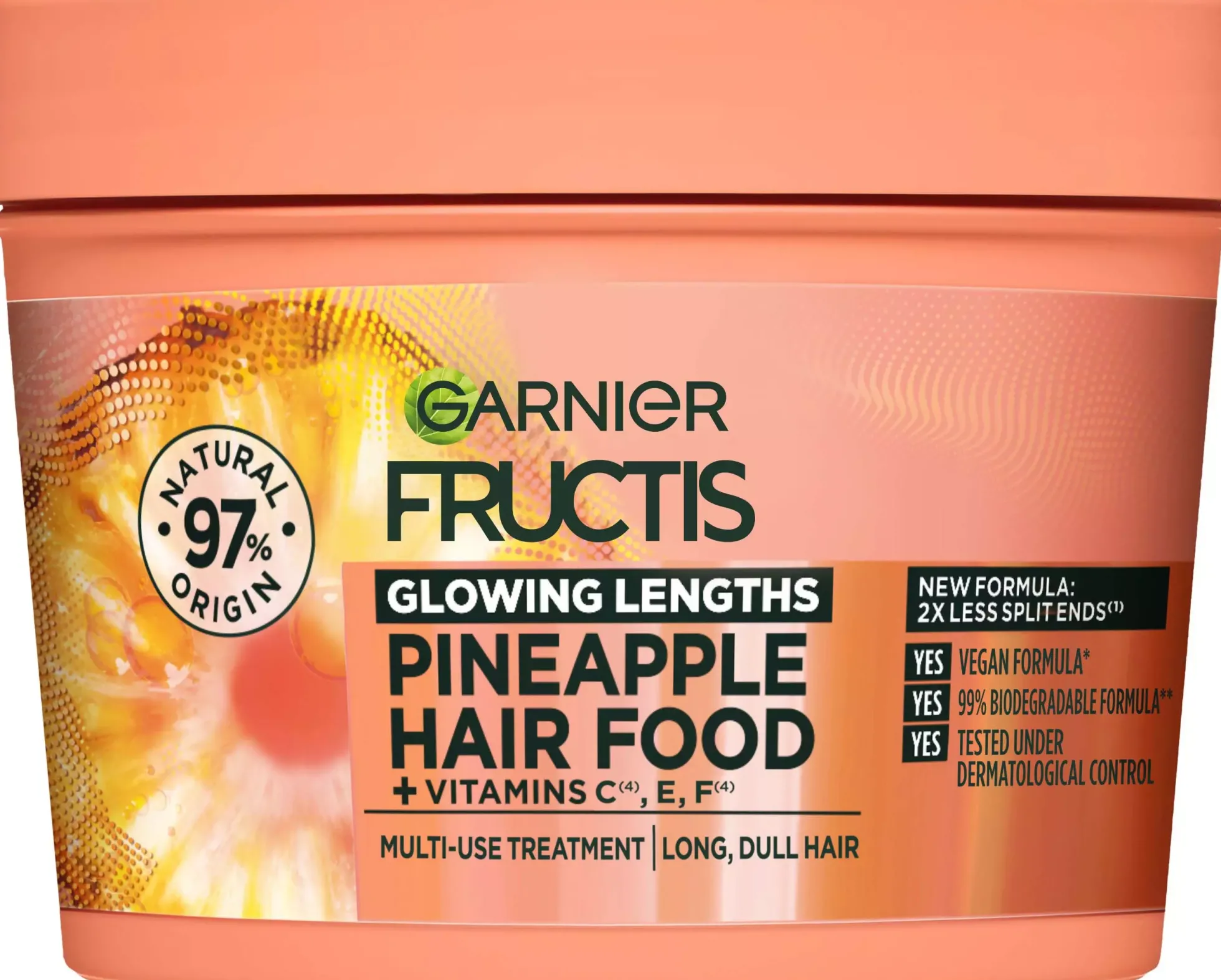GarnierFructis Pineapple Hair Food Glowing Lengths Multi-Use Treatment 400 ml