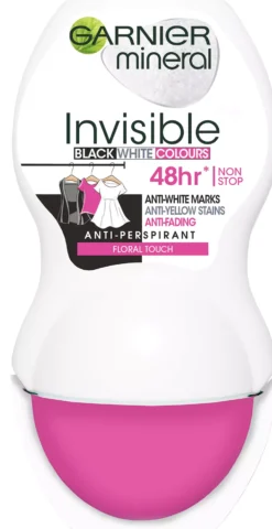 Garnier Invisible BlackWhiteColours 48hr Roll-on 50 ml