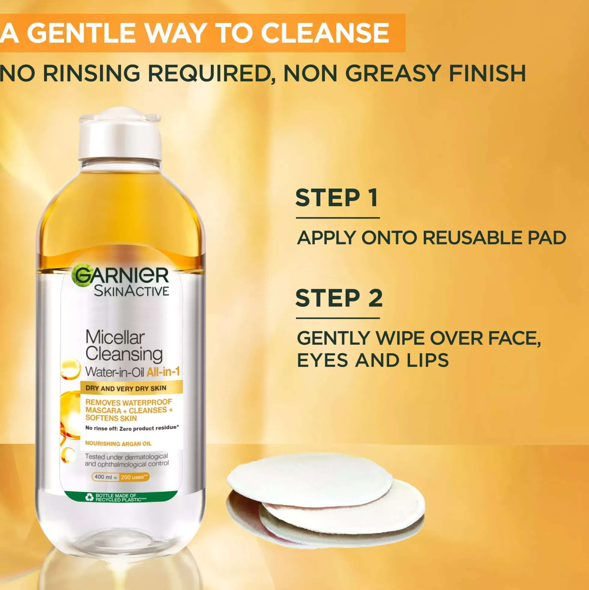 Garnier Micellar Cleansing Water-in Oil All-in-1 for Very Dry Skin 400 ml