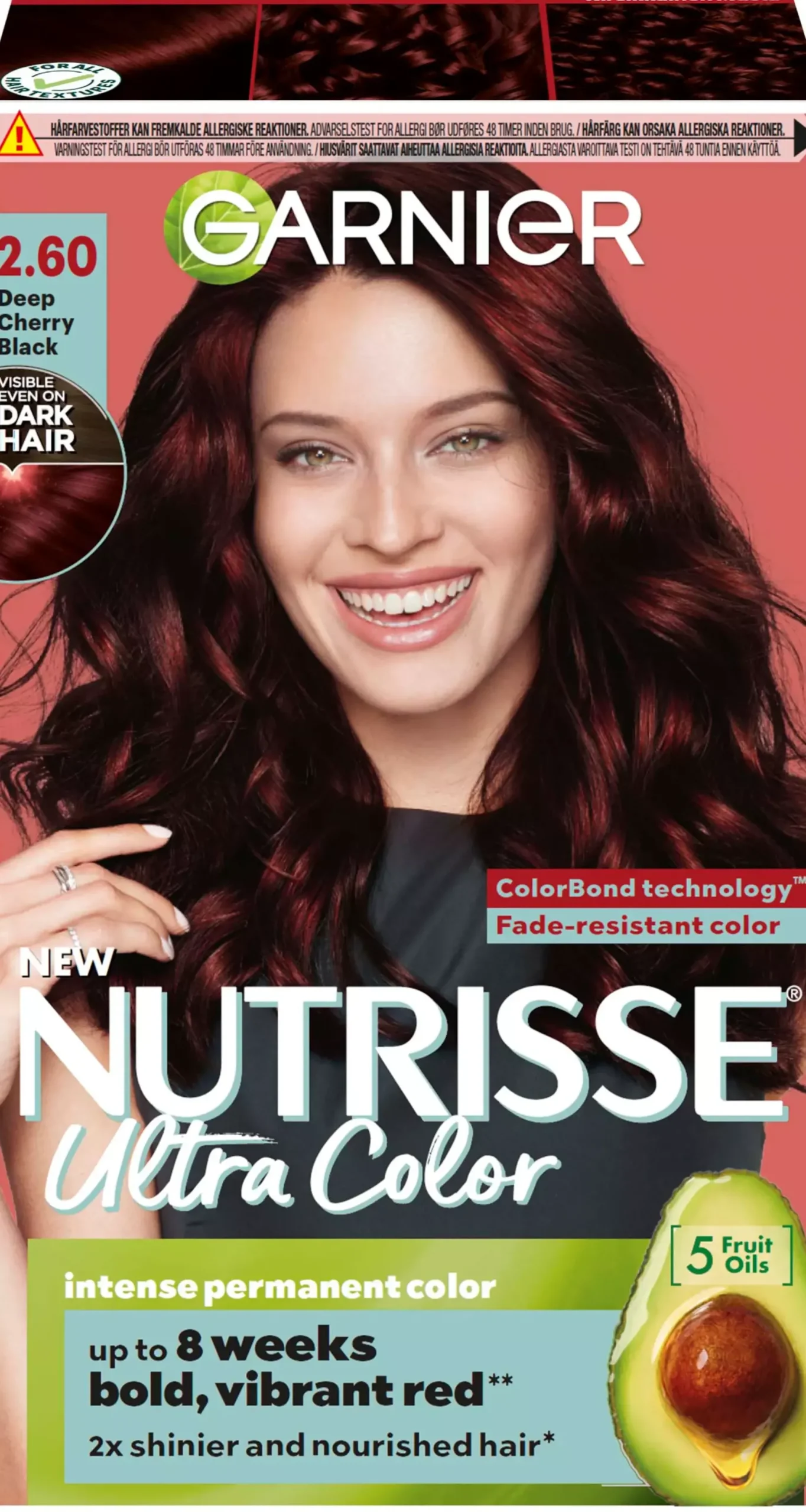 GarnierNutrisse Ultra Color 2.60 Deep Cherry Black 2.60 Deep Cherry Black