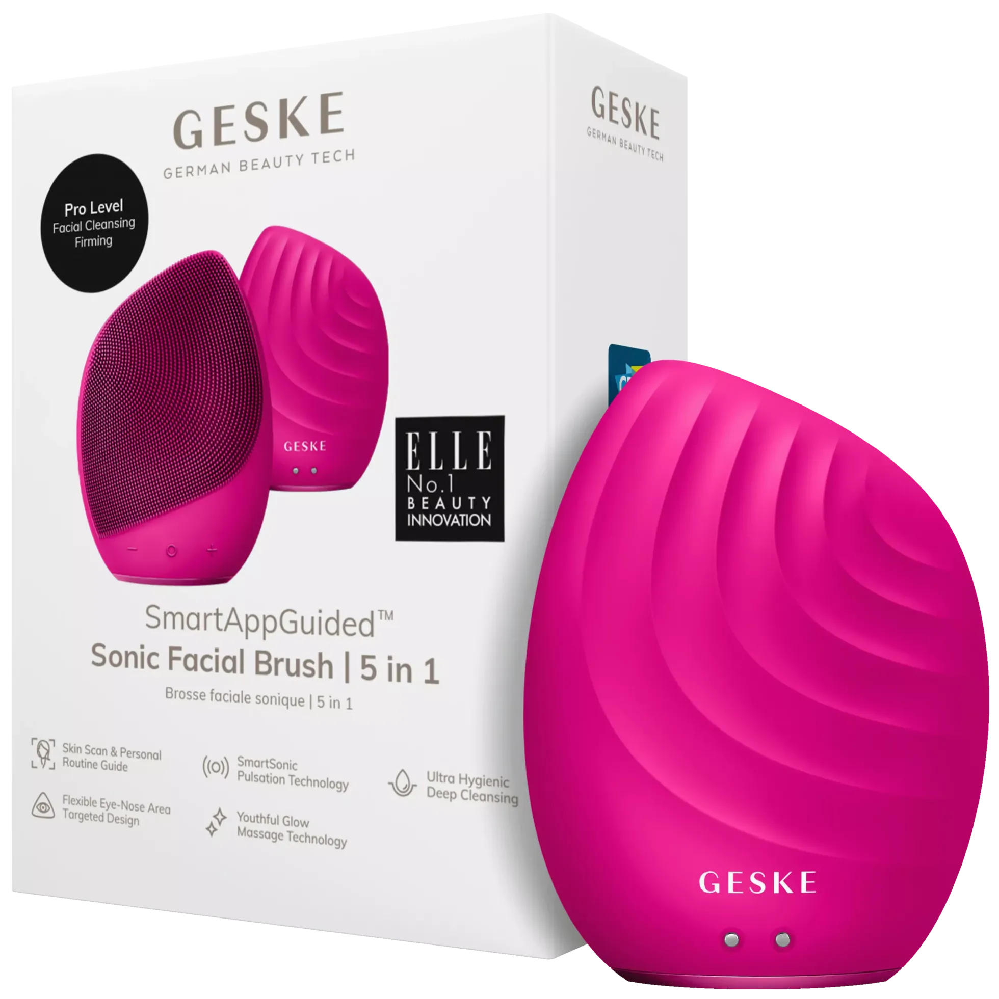 Geske5 in 1 Sonic Facial Brush Magneta