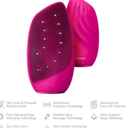 Geske8 in 1 Sonic Thermo Facial Brush & Face-Lifter Magnenta