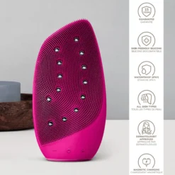 Geske8 in 1 Sonic Thermo Facial Brush & Face-Lifter Magnenta