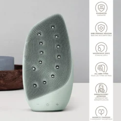 Geske8 in 1 Sonic Thermo Facial Brush & Face-Lifter Green
