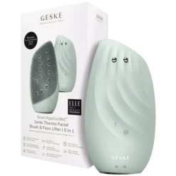 Geske8 in 1 Sonic Thermo Facial Brush & Face-Lifter Green