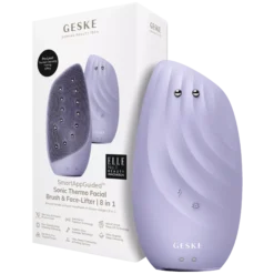 Geske8 in 1 Sonic Thermo Facial Brush & Face-Lifter Purple