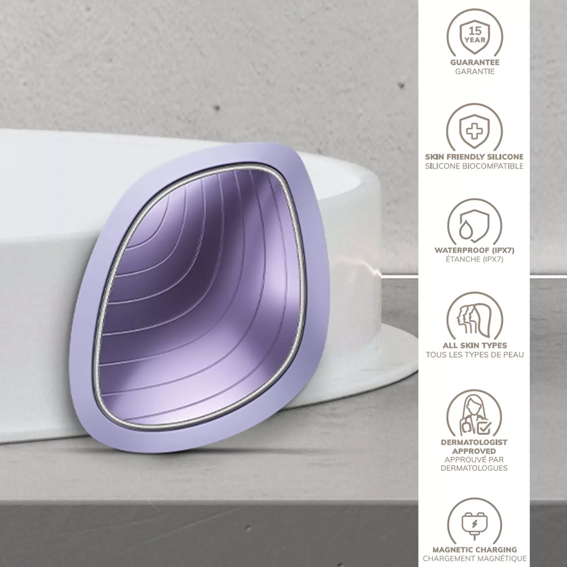 Geske9 in 1 Sonic Warm & Cool Mask Purple