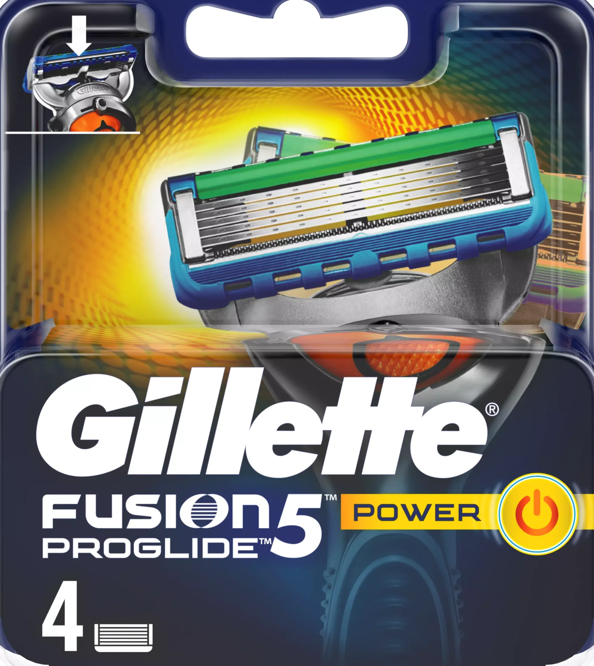 GilletteProGlide Power Razor Blades 4-pack 4 st