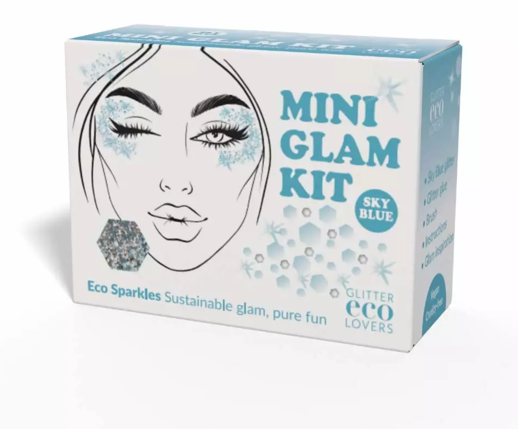 Glitter Eco Lovers Sky Blue Mini Glam Kit