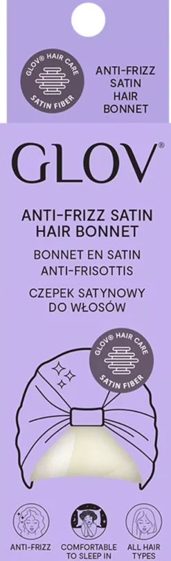 GLOV Anti-Frizz Satin Hair Bonnet Champagne