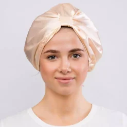 GLOV Anti-Frizz Satin Hair Bonnet Champagne