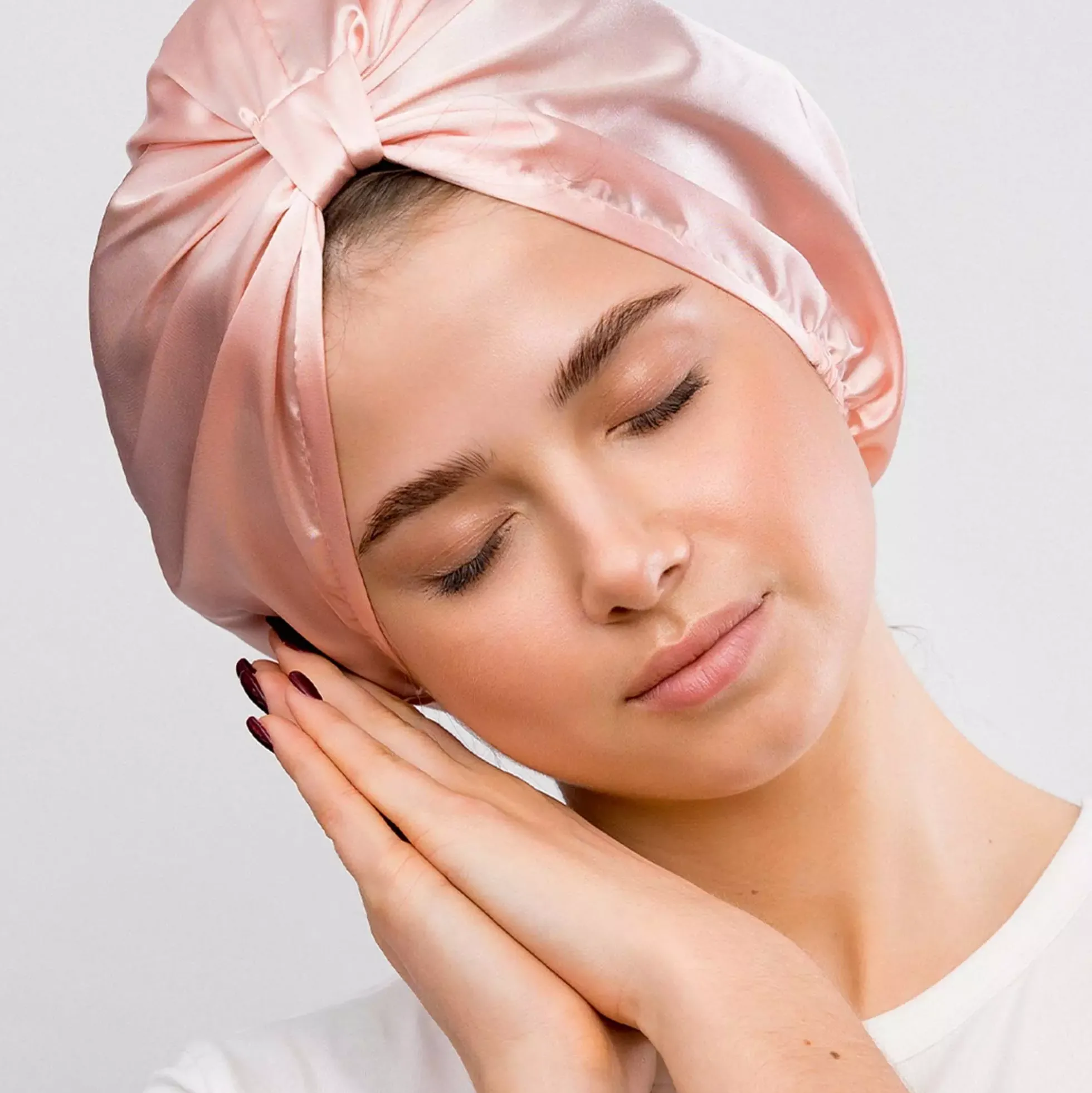 GLOV Anti-Frizz Satin Hair Bonnet Pink