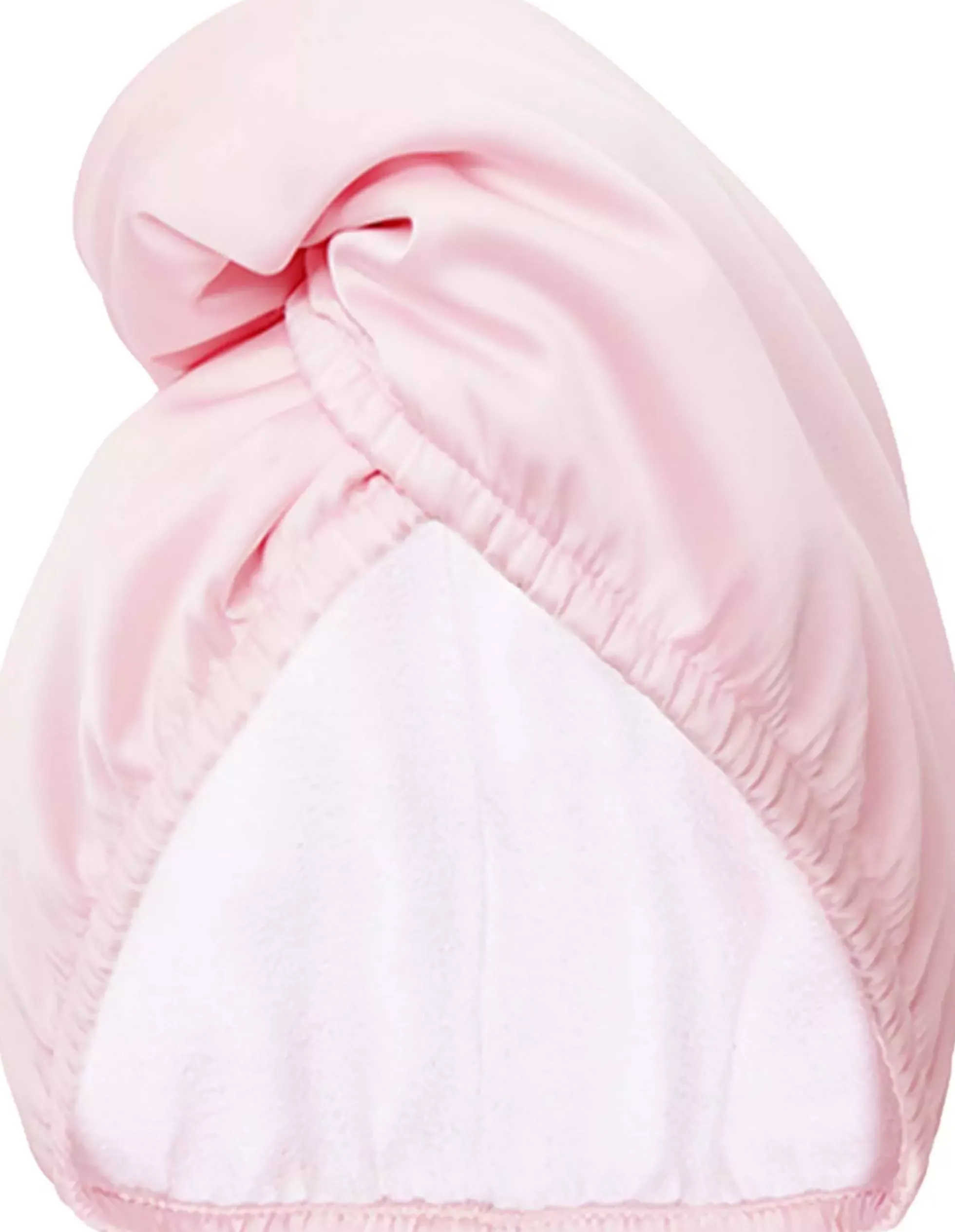 GLOV Double-Sided Satin Hair Towel Wrap Satin Pink