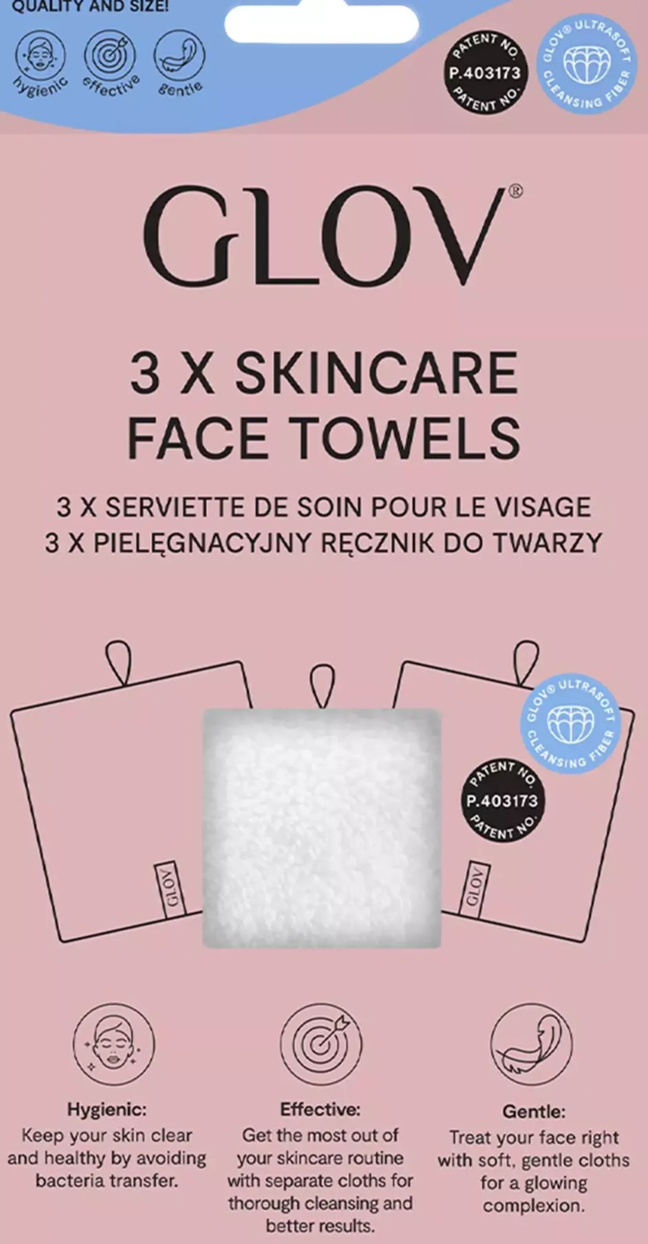 GLOV Skin Care Face Towels Ivory