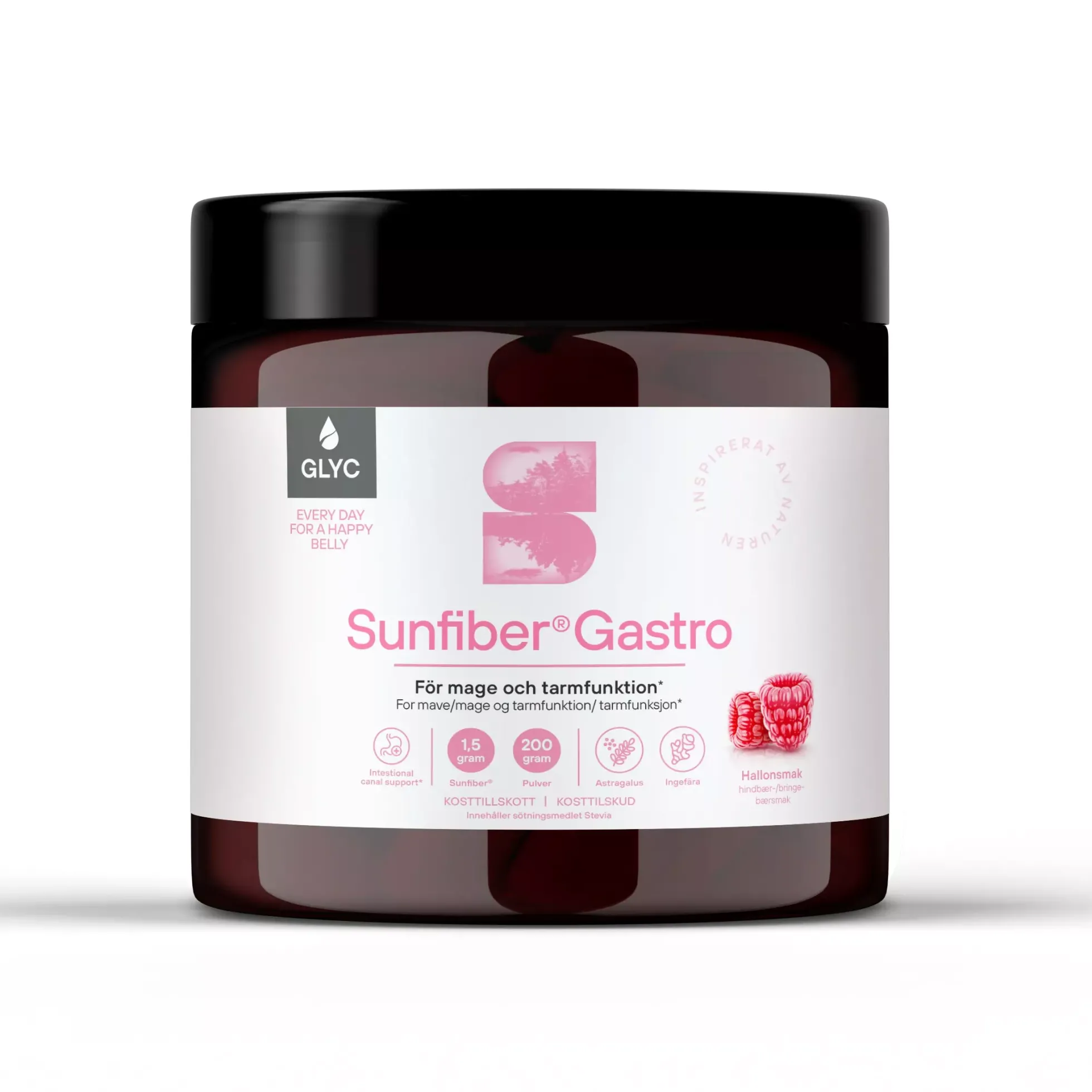 GLYCSunfiber Gastro Hallon 200 g