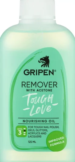 Gripen Remover With Acetone Tough Love 125 ml