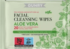 Gunry Facial Cleansing Wipes Aloe Vera 20 st