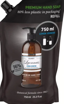 Gunry Premium Hand Soap Refill Lemon Verbena 750 ml